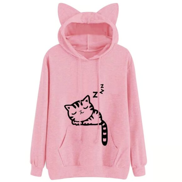 Cute Pink Cat Hood - Size Small - Picture 1 of 2
